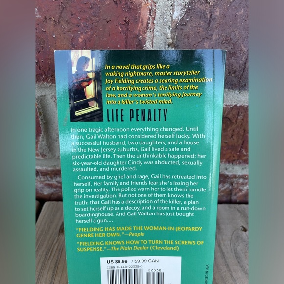 Life Penalty By Joy Fielding Paperback Book - Picture 3 of 9